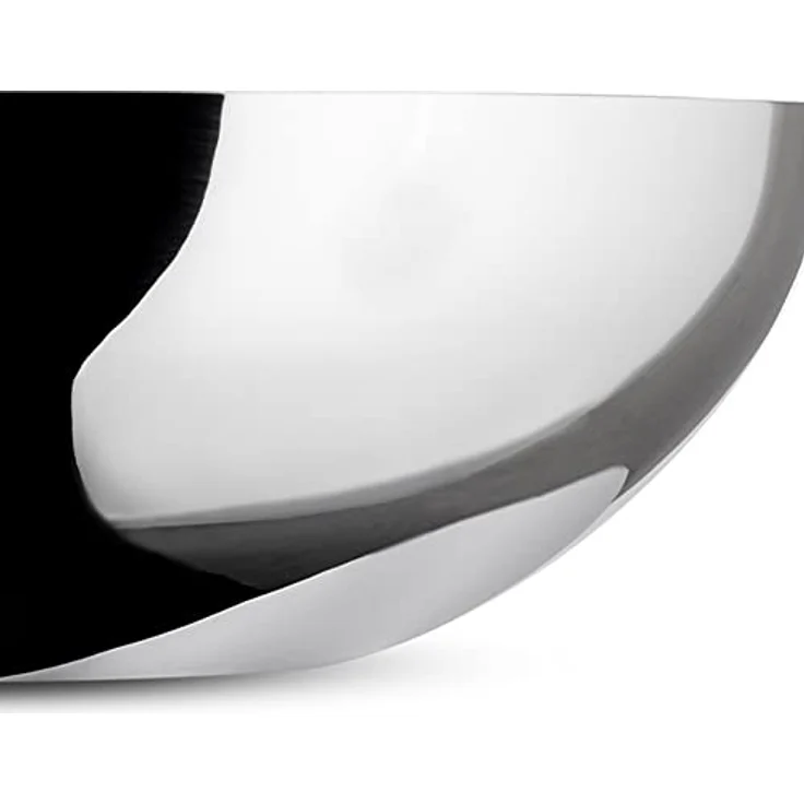 Alessi Double doppelwandige Schale, aus Edelstahl, Silber,8.5 x 34 x 19.5 cm - Preisvergleich – Bild 4