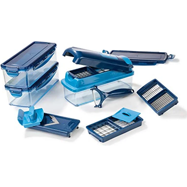 Nicer Dicer Smart, Set 14-tlg. : Blau – Bild 2