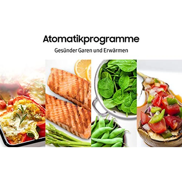 Samsung MW5000H MC2BH5013AW-EG Kombi-Mikrowelle mit Grill und Heißluft - 900 W - 28 L Garraum Extra Groß - 51,7 cm Breite - Power Defrost - 35 Automatikprogramme - weiß - E-Commerce Verpackung – Bild 5