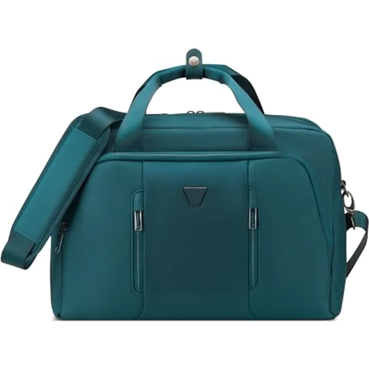 Roncato City 3.0 Schultertasche Umhängetasche aus robustem Polyester, Petrol, mit verstellbarem Umhängeriemen und Reißverschlussfächern – Bild 6