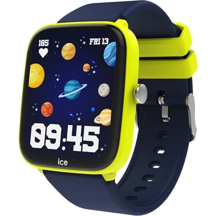 ICE-WATCH Ice Smart Junior 2.0 Yellow - Gelbe Connected Watch für Kinder mit blauem Silikonarmband, Bluetooth, Herzfrequenzmesser, Alarm – Bild 3
