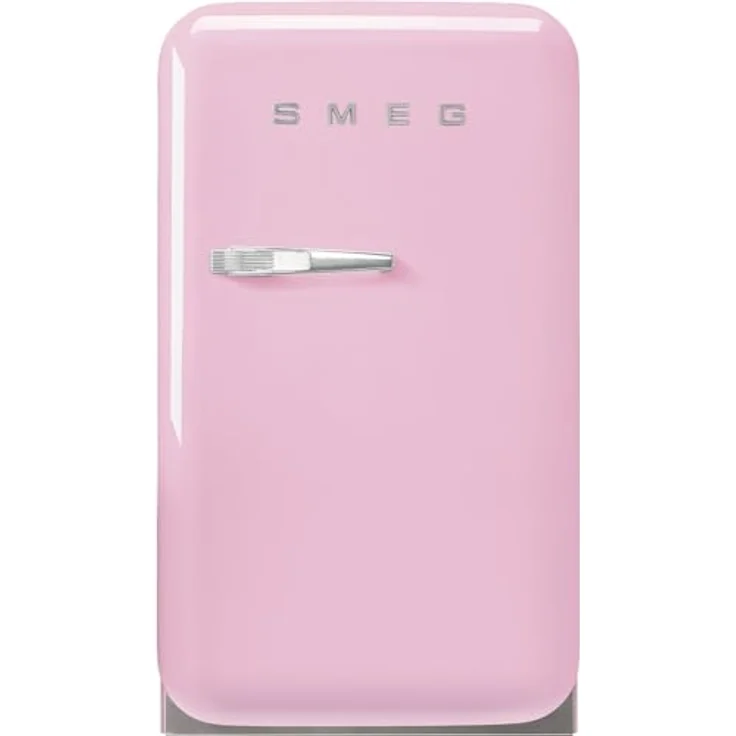 Smeg FAB5RPK6 Minibar Kühlschrank, Vintage, 34 l, kalt statisch, 2 verstellbare Einlegeböden, Flaschenhalter, LED-Beleuchtung, Höhe 72,5 cm, Rosa – Bild 1