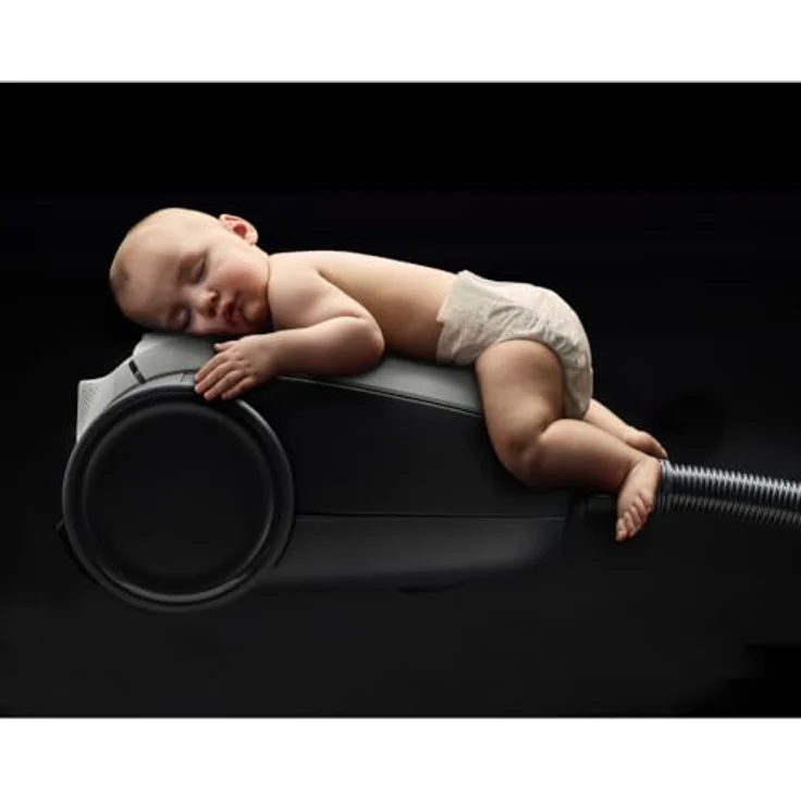 AEG VX82-1-ALR Staubsauger mit Beutel (Automatische Saugkraftregulierung, extrem leise auch auf Teppich, Aufnahme von großen + kleinsten Partikeln, langes Kabel, 55% Recyclingmaterial, 600W, weiß) – Bild 6
