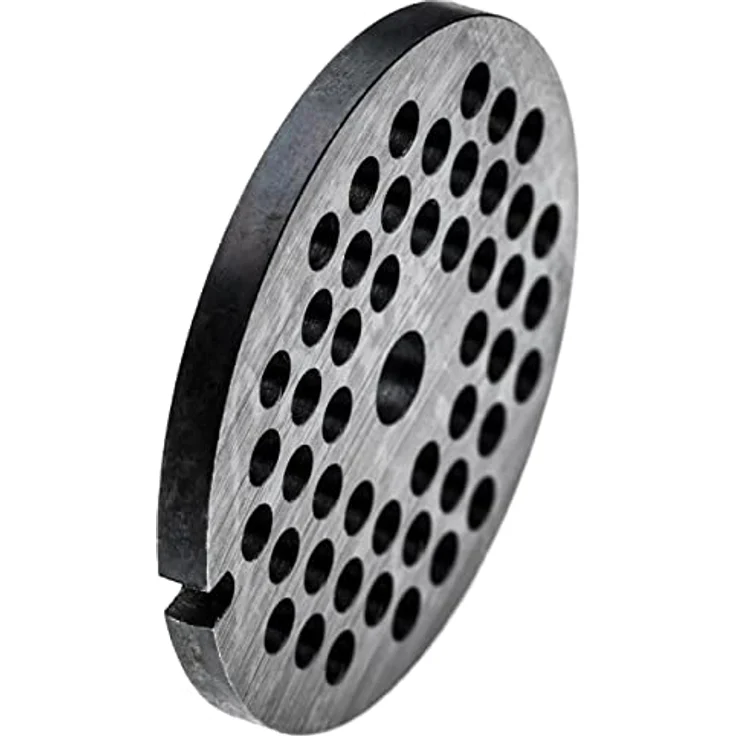 vhbw Lochscheibe Gr. 32 für ADE Fleischwolf, Stahl, Lochdurchmesser 8mm, 99,5mm Durchmesser, 48 Löcher, 13,4mm Bohrung – Bild 3