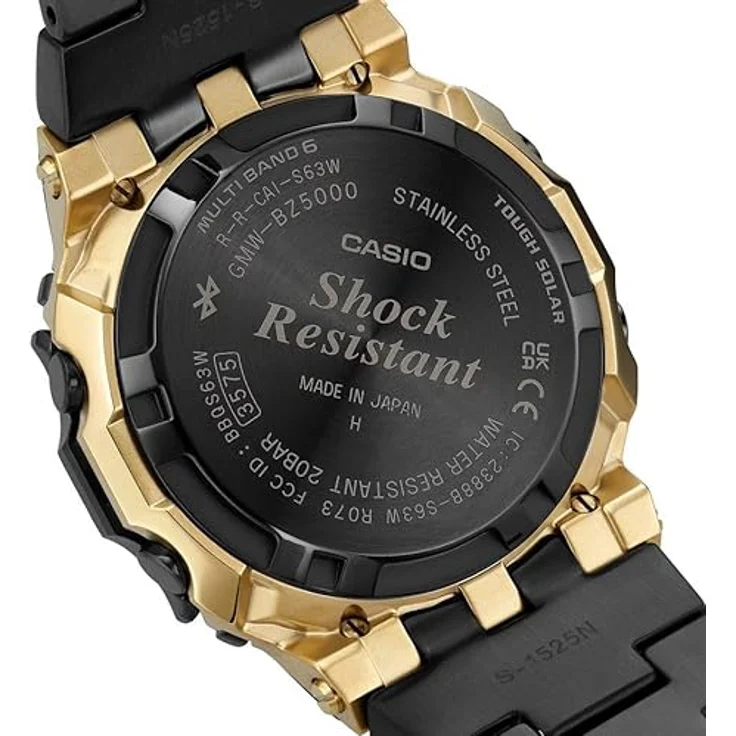 Casio G-Shock GMW-BZ5000BD-1ER Sportuhr Edelstahl, gebürstet, braun-schwarz, Bluetooth, Multiband 6, Tough Solar – Bild 3