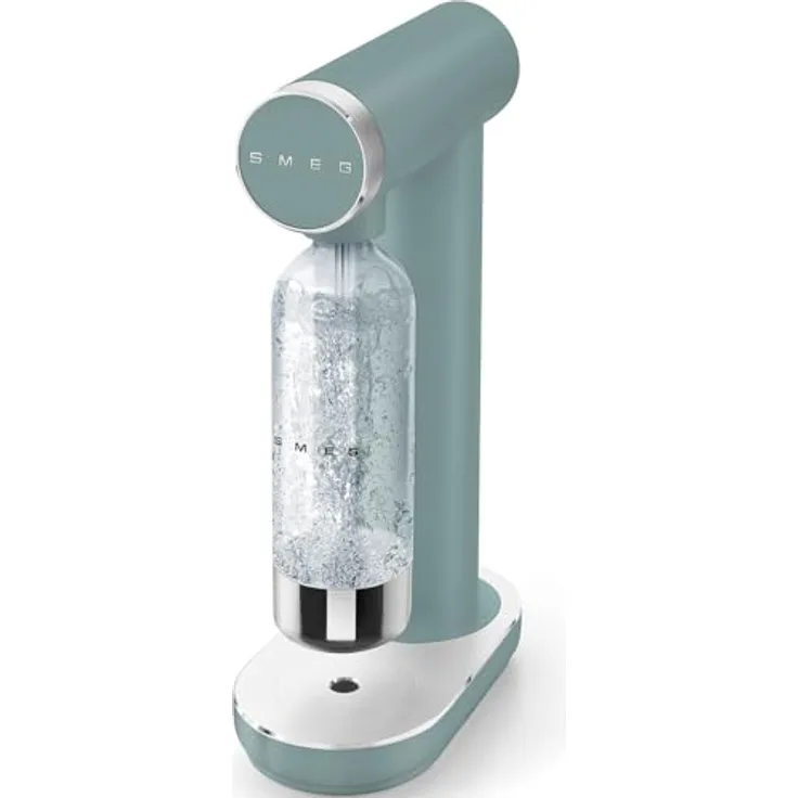 Smeg SKC01EGM Soda Maker, rutschfeste Füße, platzsparendes Design, 800 ml, Smaragdgrün
