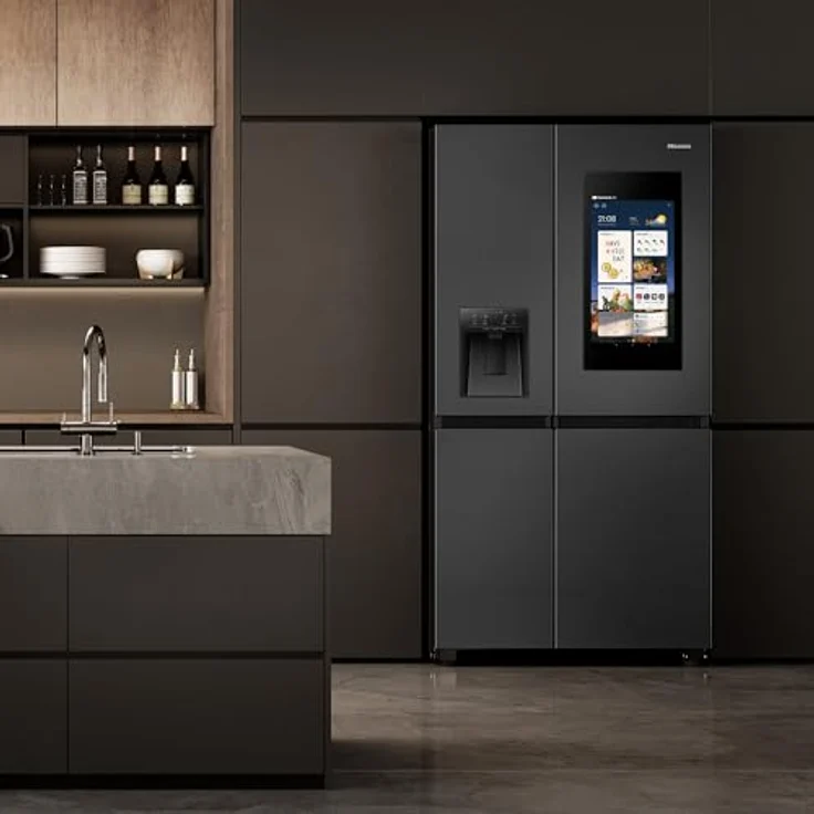 Hisense RS9P628GPFE, Side-by-Side Kühl-Gefrier-Kombination mit 21-Zoll Smartscreen, Eis- und Wasserspender, ConnectLife Hub und Fotowand-Funktion – Bild 12