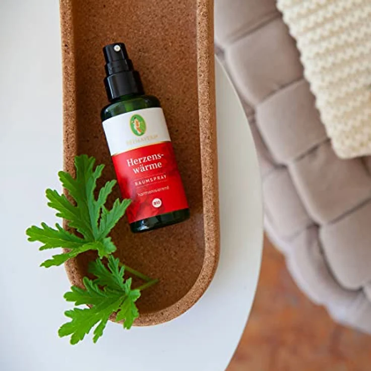 PRIMAVERA Raumspray Herzenswärme bio 50 ml - Aromadiffuser, Aromatherapie - harmonisierend - vegan – Bild 4