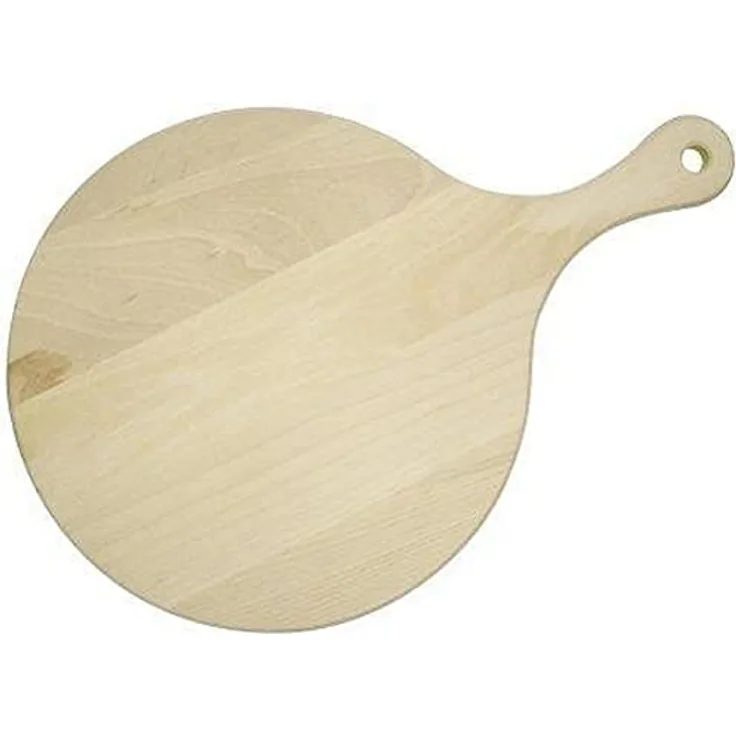 FACKELMANN FCK31760 Pizzabrett mit Griff, Durchmesser 30 cm, Holz, braun, 23.5 cm