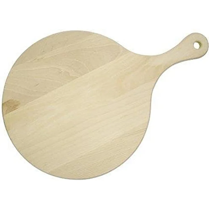 FACKELMANN FCK31760 Pizzabrett mit Griff, Durchmesser 30 cm, Holz, braun, 23.5 cm – Bild 1