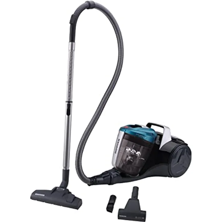 Hoover BR31 PET BR31PET, Beutelloser Bodenstaubsauger mit Mini-Turbobürste für Tierhaare, 700 W, blau