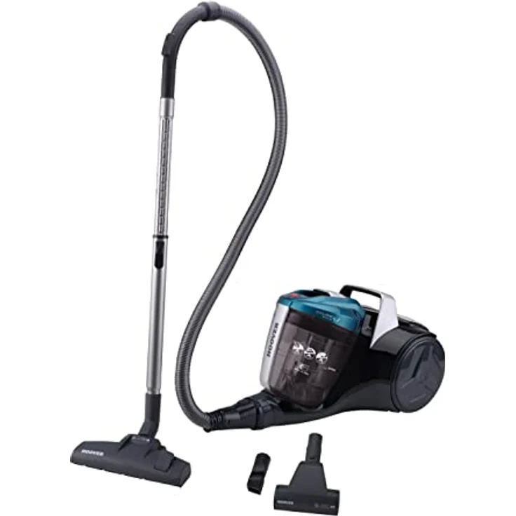 Hoover BR31 PET BR31PET, Beutelloser Bodenstaubsauger mit Mini-Turbobürste für Tierhaare, 700 W, blau – Bild 1