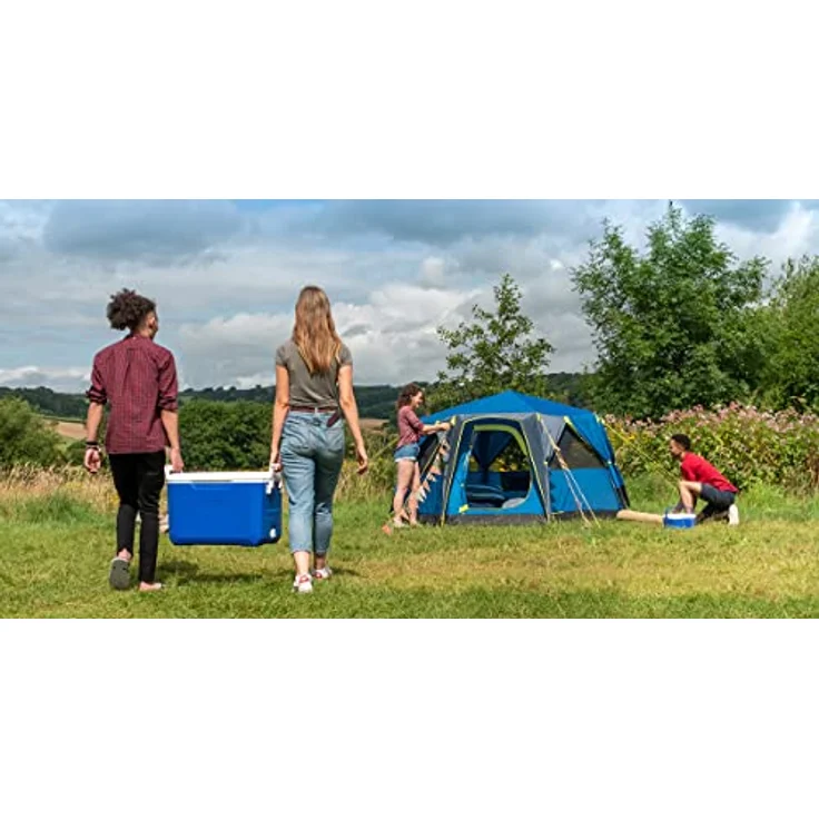 Coleman Kühlbox 48Qt Poly-Lite, 45 Liter Hochleistungskühlbox, kühlt bis zu 3 Tage, mit UV Schutz, Thermobox mit 45L Fassungsvermögen, mobile passiv Eisbox – Bild 8