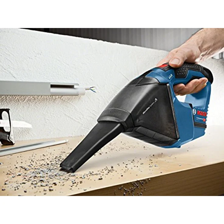Bosch Professional 12V System Akku-Sauger GAS 12 V (Behältervolumen: 0,35 l, inkl. 2x3,0 Ah Akku + Ladegerät, in L-Boxx) – Bild 3
