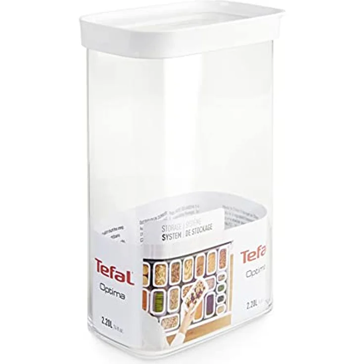 Tefal OPTIMA Trockenfutter Behälter, Aufbewahrungsdose 2,2 l, hygienisch und sicher, Kunststoff, transparent – Bild 2