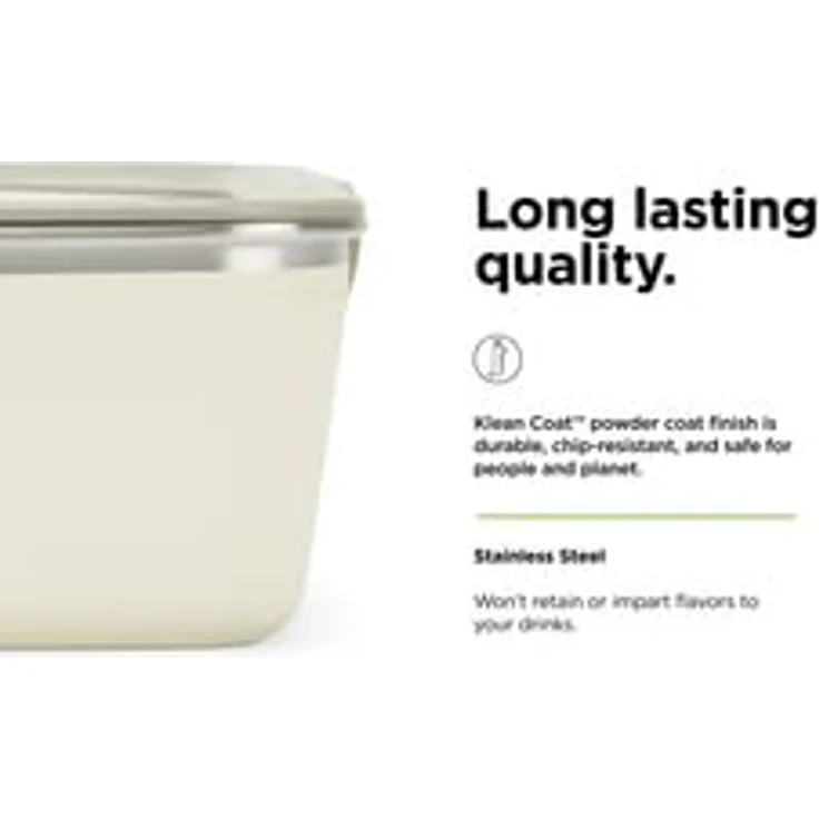 Klean Kanteen Rise Big Meal Box, aus Edelstahl, auslaufsicher, 1626ml, Farbe Tofu – Bild 4