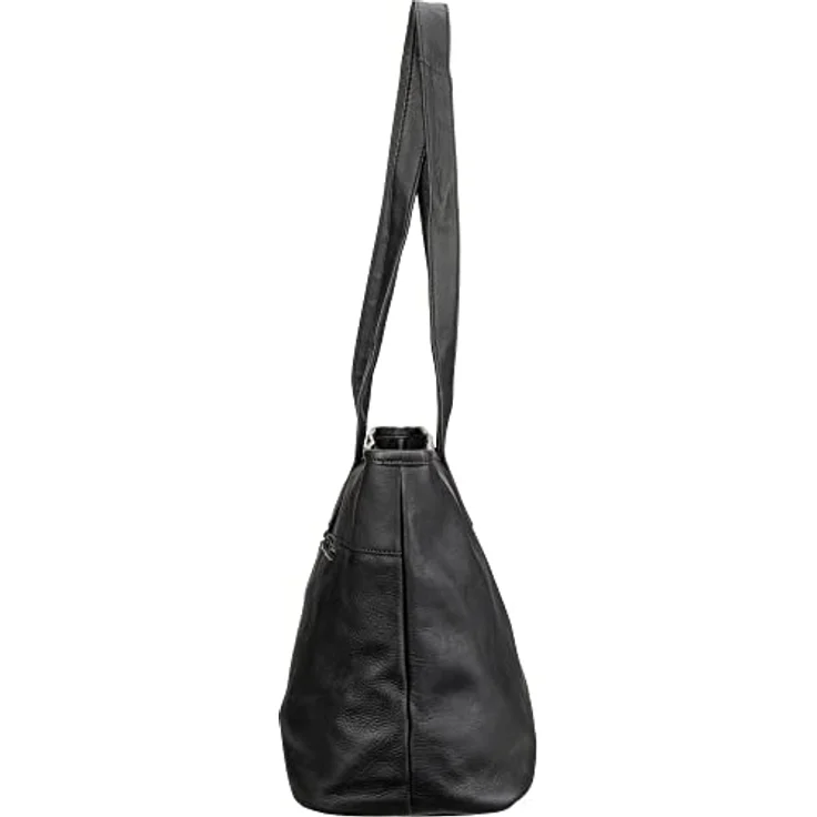 The Chesterfield Brand Shopper Monza, businesstaugliche Handtasche aus gewachstem Rindleder, Schwarz, 43 x 17 x 28 cm – Bild 5
