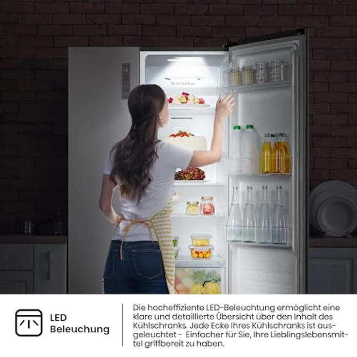 Hisense RS677N4ACC 20011475 Side-by-Side-Kühlschrank, freistehend, inoxfarben, Energieklasse C – Bild 13