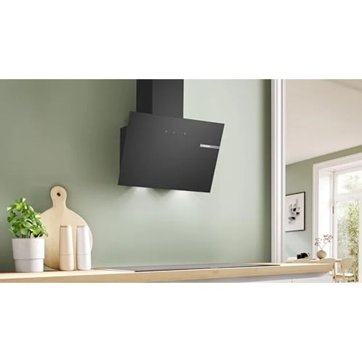 Bosch DWK65DK60 Serie 2 Wandesse, 60 cm breit, Umluft oder Abluft, Leiser Motor, Touch Select Basic, Filtersättigung, Leicht zu reinigender Innenraum, Metallfettfilter – Bild 3