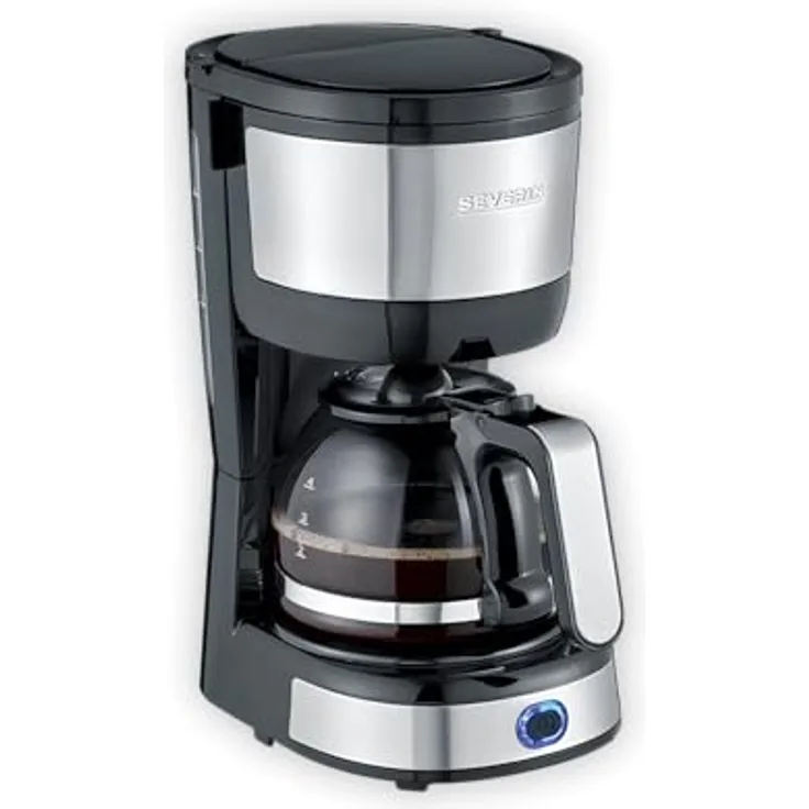 Severin KA 4819, Filterkaffeemaschine, Schwarz, Silber