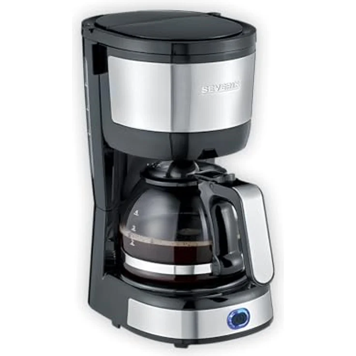 Severin KA 4819, Filterkaffeemaschine, Schwarz, Silber – Bild 1