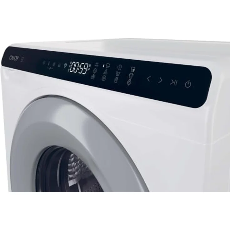 Candy CW50-BP12307GU-S Waschmaschine Frontlader 5 kg, 1200 RPM, Energieeffizienzklasse A, Weiß, mit LED-Display und Dampffunktion – Bild 7