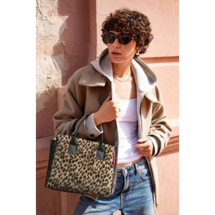 REISENTHEL® Shopper Daily Shopper, Polyester, 7 l, leo fake fur, Druckknopfverschluss – Bild 7
