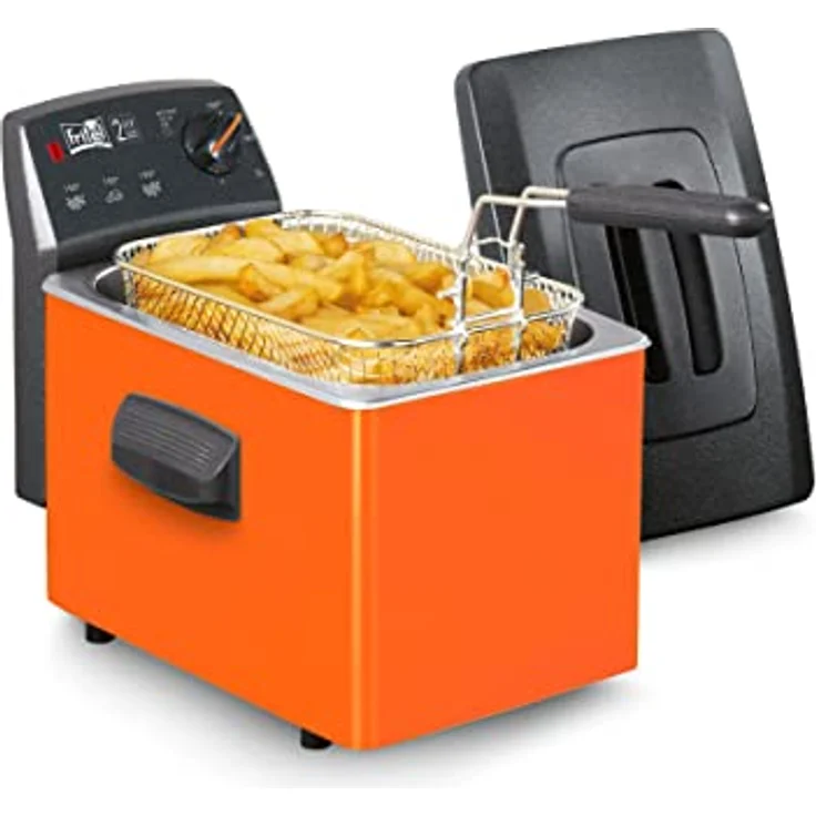 FRITEL Turbo SF 4152 orange Fritteuse - 3 L Frittierkapazität - Doppelheizelement – Bild 1