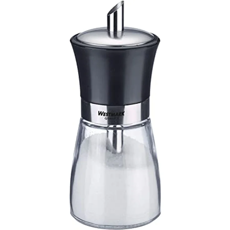Westmark Zuckerdosierer, Fassungsvermögen: 190 ml, Glas/Rostfreier Edelstahl/Kunststoff, Blacky, Transparent/Schwarz/Silber, 63592260 - Preisvergleich – Bild 2