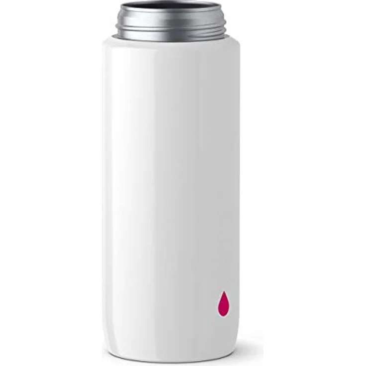 Emsa Light Steel 518354 Edelstahl Trinkflasche, 0,6 Liter, Schraubverschluss, Drop Pink – Bild 4