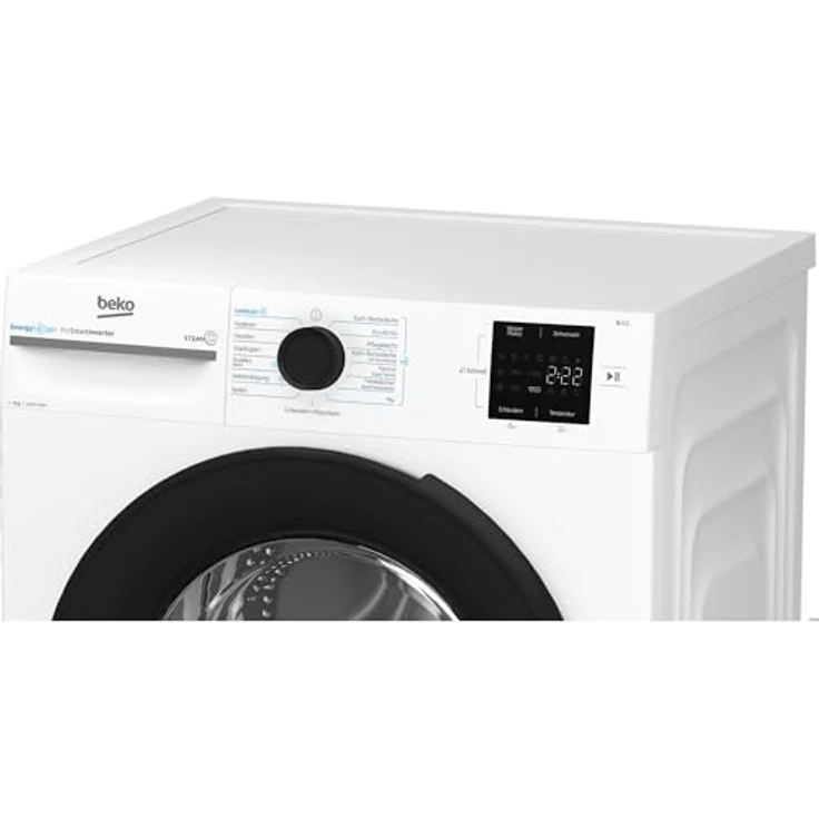 Beko BM3WFU3941X, 9 kg Waschmaschine mit Invertermotor, Nachlegefunktion und Energieeffizienzklasse A, weiß – Bild 6