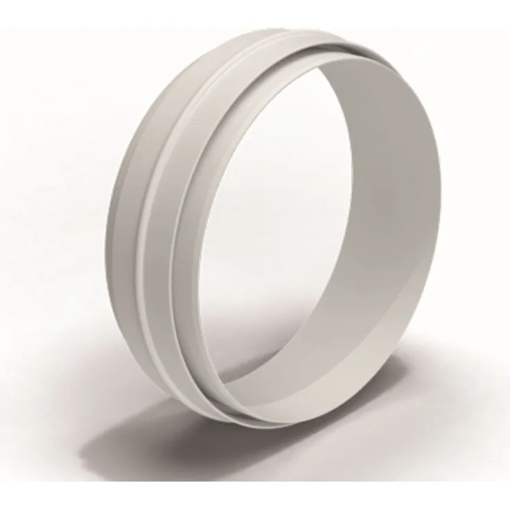 Airtec Rundrohr-Steckverbinder Ø 125mm, Innen-/ Außenverbinder für Lüftungsrohr, weiß, optimierter Luftstrom, PVC Material