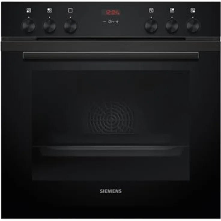 Siemens HE213ABB3 Einbauherd, 5 Backofenfunktionen, 3D Heißluft, Schnellaufheizung, Deep black inox
