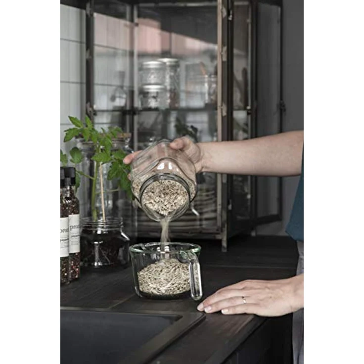 IB Laursen - Rührschüssel mit Henkel (klein) aus Klar Glas - 13 x 9 x 19 cm – Bild 4