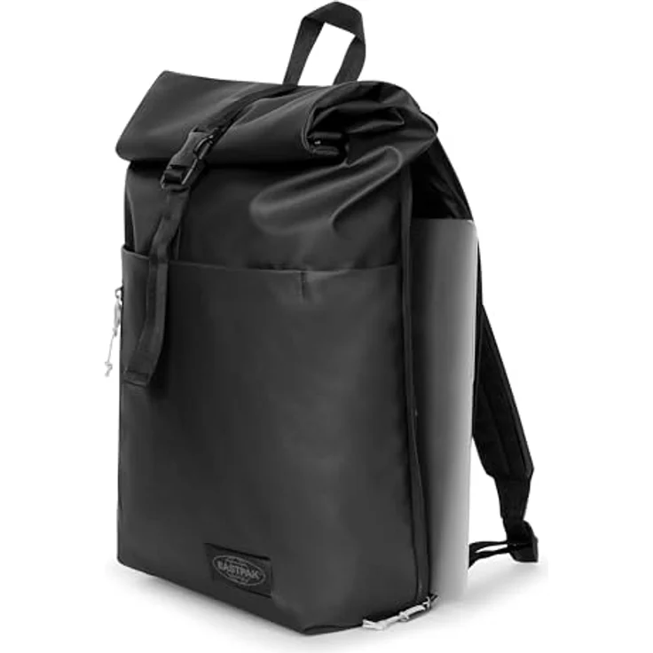 Eastpak UP ROLL, wasserabweisender Toploader-Rucksack mit gepolstertem Laptopfach, schwarz – Bild 4