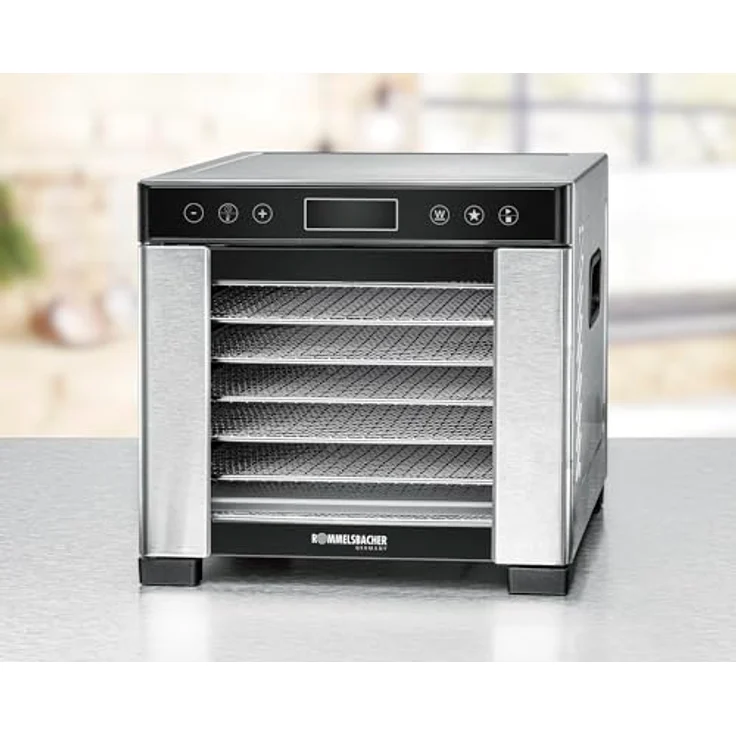 Rommelsbacher Dörrautomat DA 650, Edelstahl, 0,5 m² Dörrfläche, LCD-Display, 99 Std. Zeitschaltuhr, Temperatur einstellbar (35 °C – 75 °C) – Bild 4