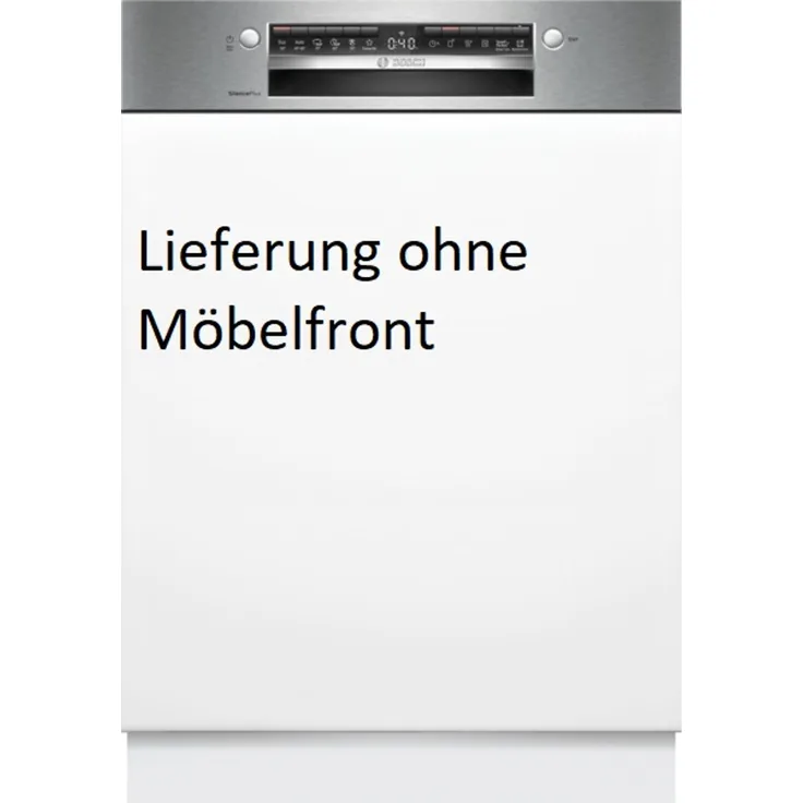 Bosch Serie 4 SMI4ECS30E, Teilintegrierter Geschirrspüler mit A++ Energieeffizienz, 14 Maßgedecken, Gebürsteter Stahl