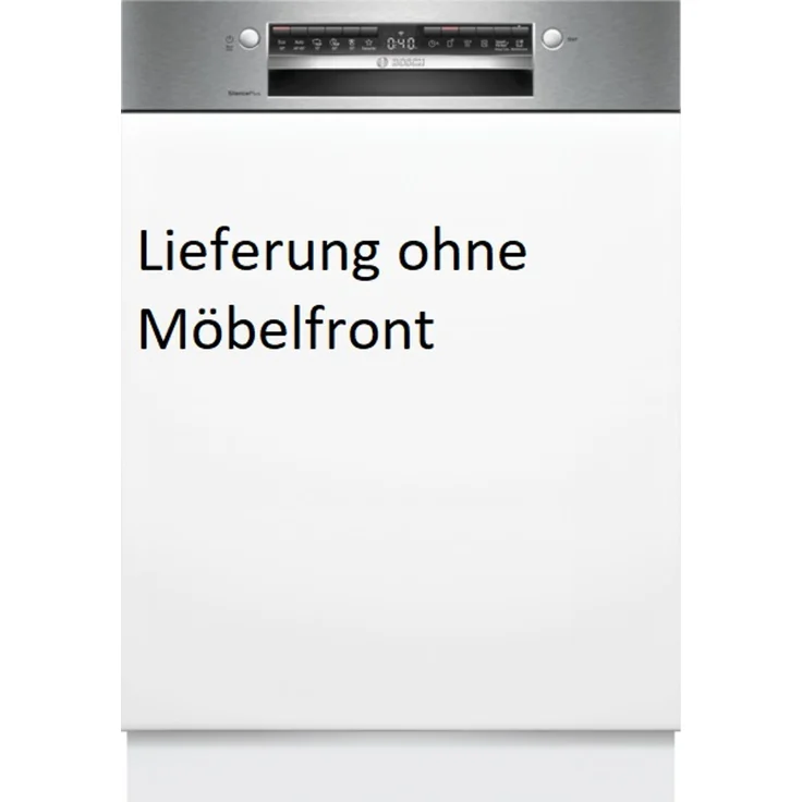 Bosch Serie 4 SMI4ECS30E, Teilintegrierter Geschirrspüler mit A++ Energieeffizienz, 14 Maßgedecken, Gebürsteter Stahl