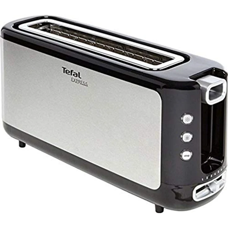 Tefal TL365ETR Toaster Express 37 x 18 x 10 cm, Edelstahl-Schwarz – Bild 2