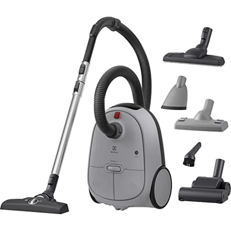 Electrolux 600 EB61A5UG, Bodenstaubsauger mit Beutel, grau, Tierhaarreinigung + Anti-Geruchstechnologie