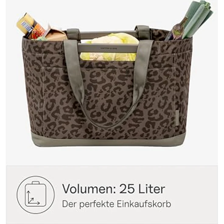 Kapten & Son Vaasa Shopper Tasche, 48 cm, braun, 100% Polyester, geräumig  – Bild 8