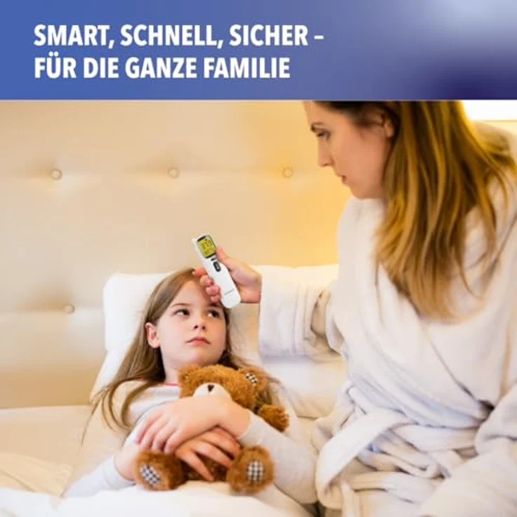 IEA Medical Infrarot-Fieberthermometer AOJ-20A, berührungslose Temperaturmessung mit Fieberalarm und Speicherfunktion – Bild 6