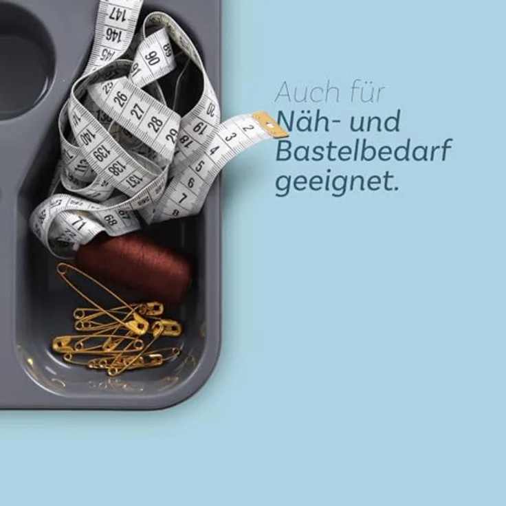 Pro Home Besteckkasten Besteck Organizer (33,5x26x4,5cm), Weiß ausziehbar, Besteckhalter Küche - Schubladeneinsatz – Bild 7