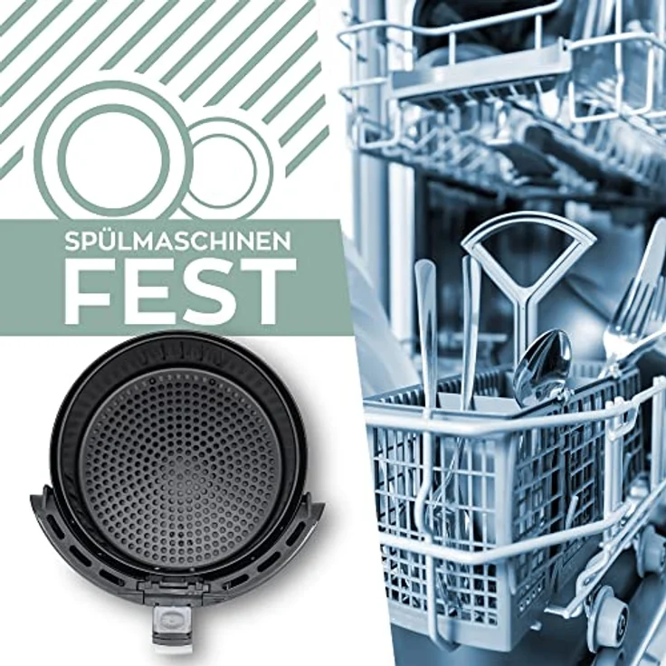 Heinrich´s Heißluftfritteuse, 1500,00 W, Air fryer, Timerfunktion – Bild 5