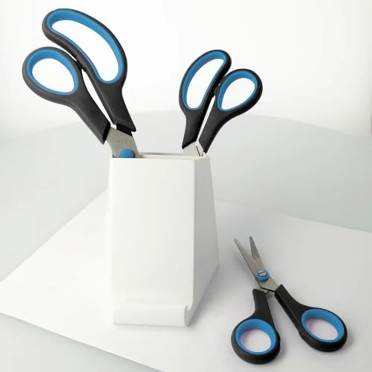 Westcott N-90027 00 Easy Grip Scheren Set, 3 Stück, 13cm + 21cm + 25 cm, schwarz-blau - Preisvergleich – Bild 6