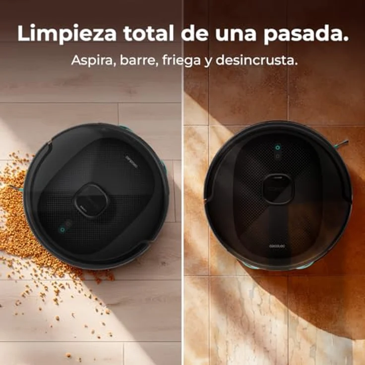 Cecotec Conga 9990 AI Spin Revolution, Saug- und Wischroboter mit 10.000 Pa Saugkraft, KI, Lasernavigation und selbstentleerender Absaugstation – Bild 8