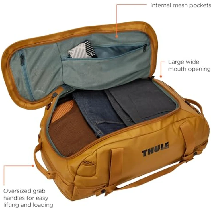 Thule Chasm Weekender Reisetasche 58 cm, gelb, 100% Polyester, 58 x 28 x 33.5 cm – Bild 3