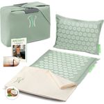 BACKLAxx® Akupressurmatte "Original" aus Halbleinen und Naturmaterialien, 10.272 Spitzen, grün