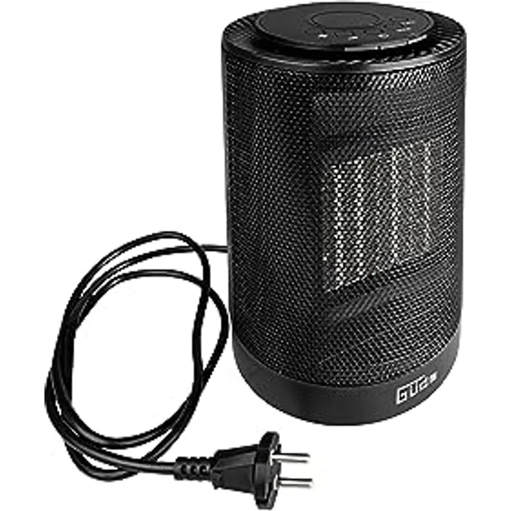 Güde Keramik Heizlüfter GKH 1200 DT (1200 W, 2 Heizstufen m. Ventilatorfunktion, 15 m³ max. Raumheizvermögen, PTC-Keramik Heizelement, Oszillation, Timerfktn., LED-Display, Überhitzungs- & Kippschutz)