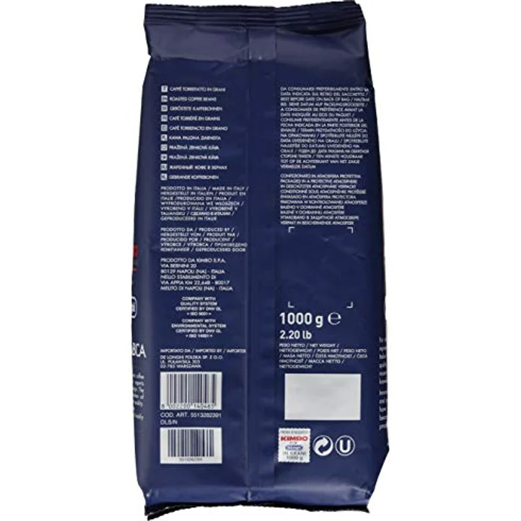 De'Longhi Kimbo Geröstete Bohnen, 100% Arabica, 1 kg – Bild 3